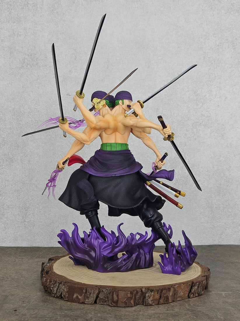 One Piece Roronoa Zoro 30cm PVC Figure – Three-Sword Style Dynamic Battle Statue