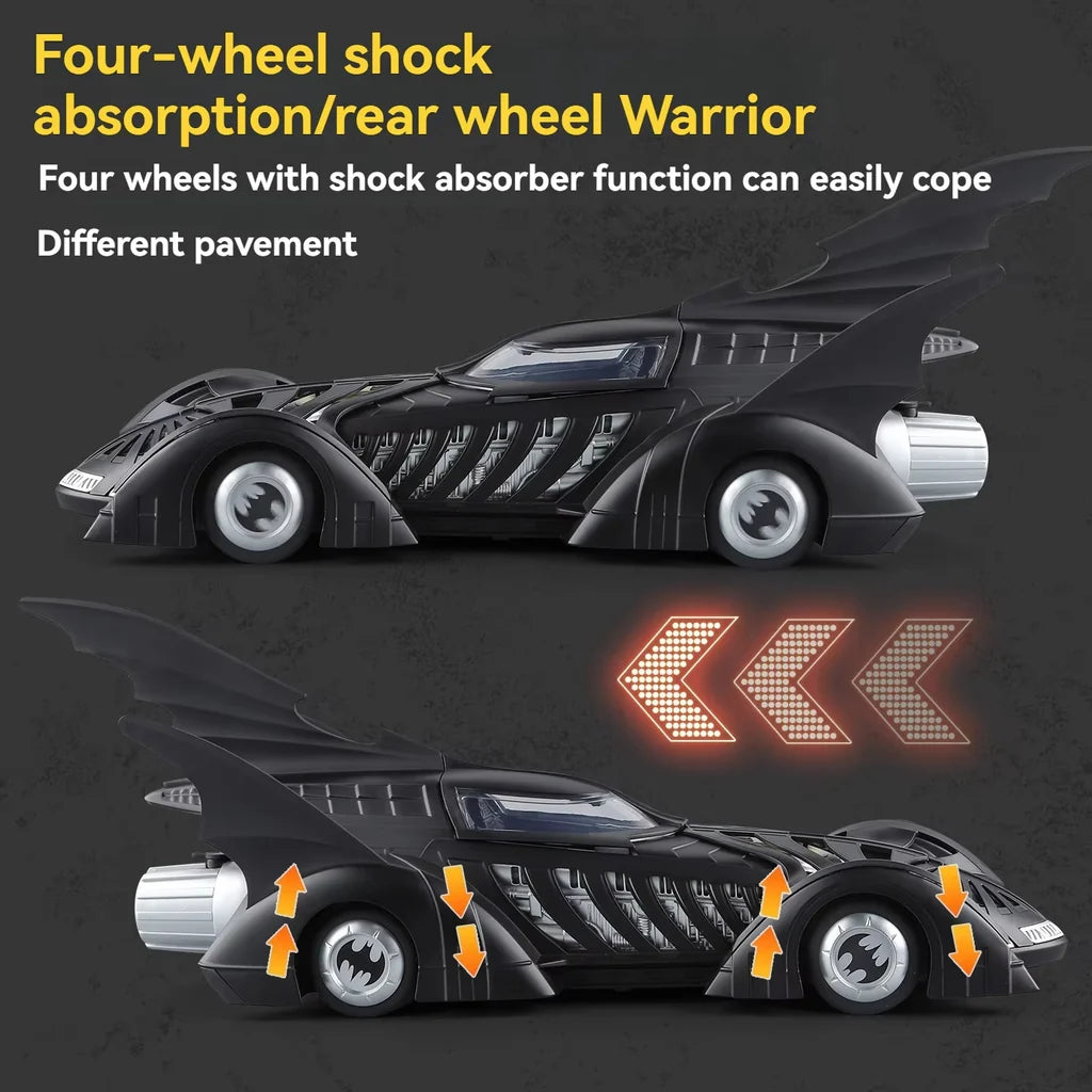 1:24 1995 Batmobile Die-Cast Model Car – Batman Collectible with Light & Spray Effect