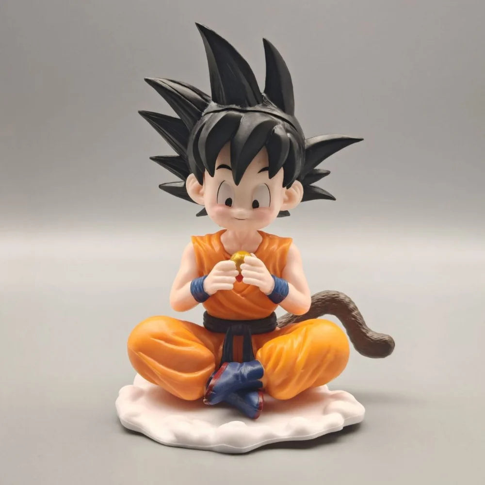 Dragon Ball Kid Goku Figure with 1-Star Dragon Ball & Power Pole – Cloud Display Statue