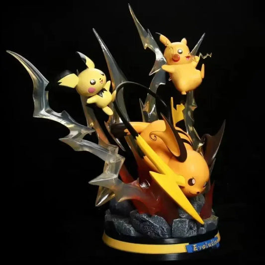 Pokémon Pikachu Evolution 45cm Statue – Large Anime Collectible Figure