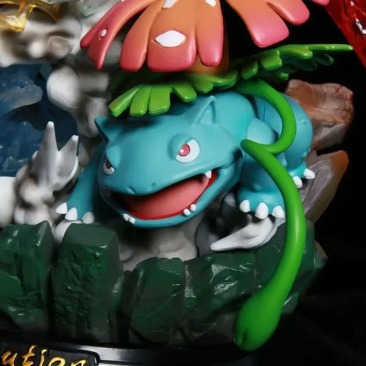 Pokémon Mewtwo Counterattack 40cm Statue – Charizard, Blastoise, Venusaur & Pikachu Diorama