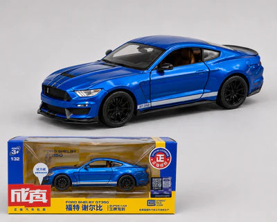 MINI AUTO Ford Mustang Shelby GT500 1:32 Scale Blue Die-Cast Model Car