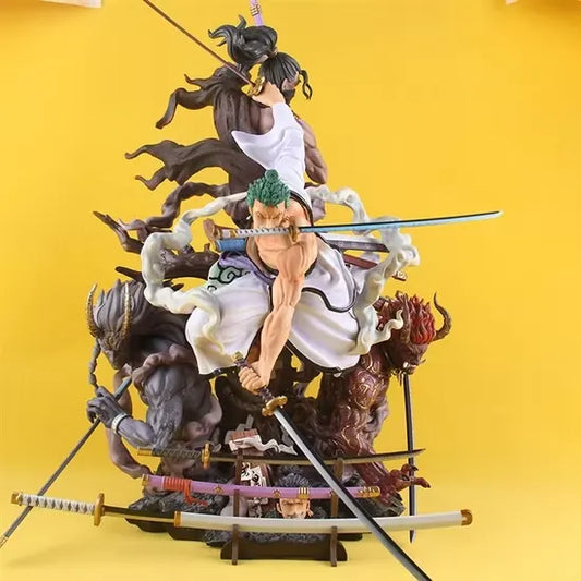 One Piece Roronoa Zoro 43cm Statue – Three Sword Style Anime Collectible Figure