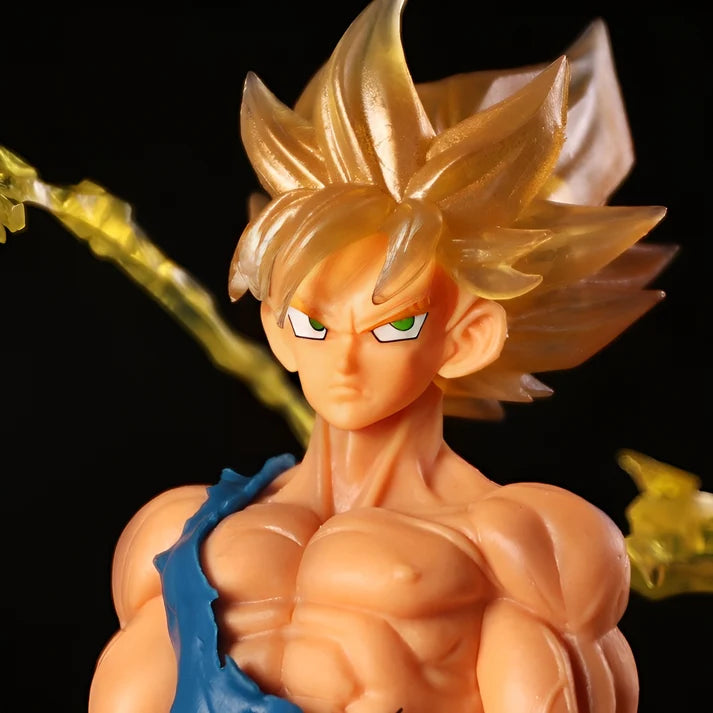 Super Saiyan Goku Battle Damaged Figure – Dragon Ball Z Anime Collectible Statue