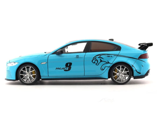 1:24 Jaguar XE SV Project 8 Die-Cast Model Car – Alloy Sports Sedan with Opening Doors & Hood