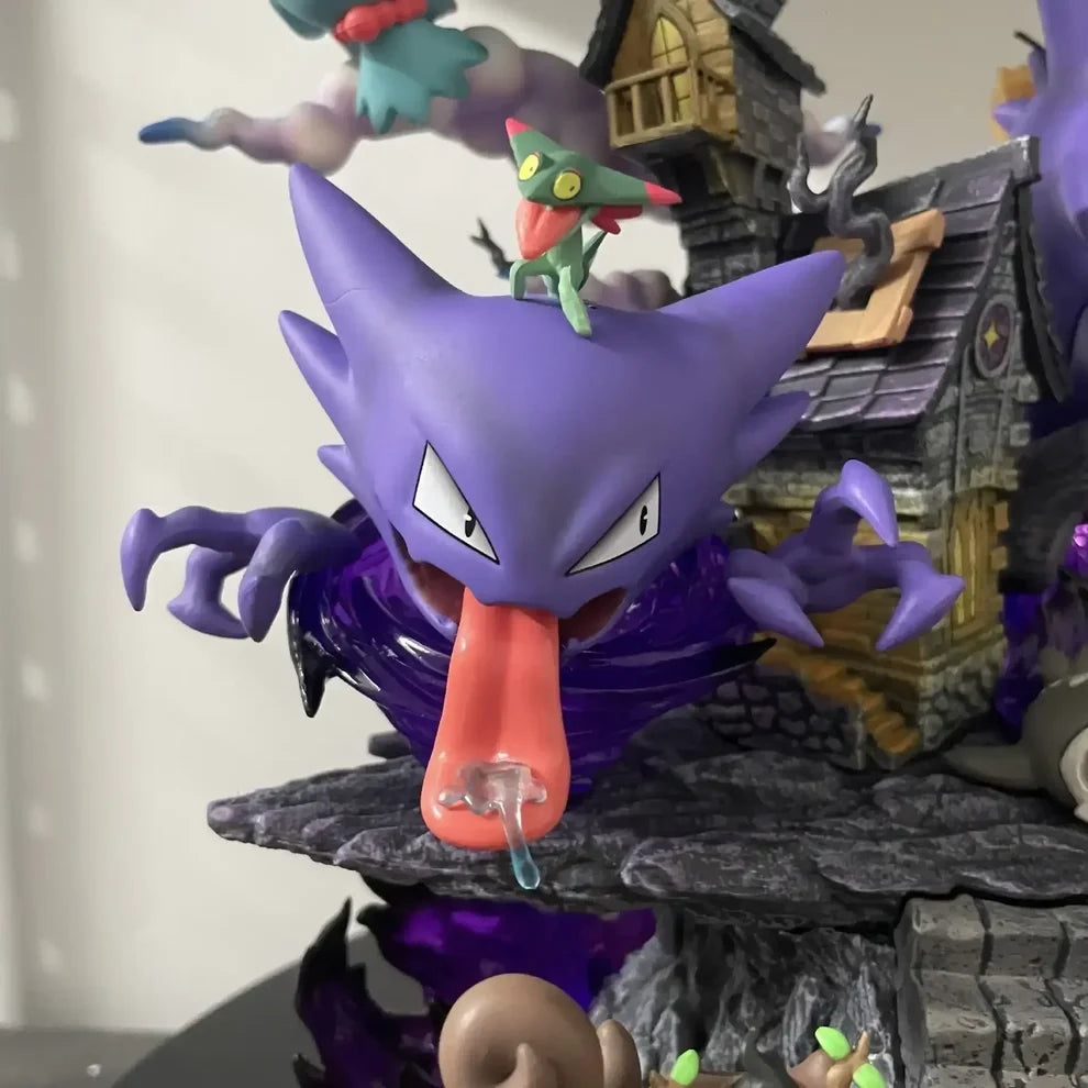 Pokémon Ghost Type Statue – Gengar Haunted House Diorama Collectible
