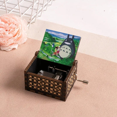 Totoro Wooden Hand Crank Music Box – My Neighbor Totoro Collectible