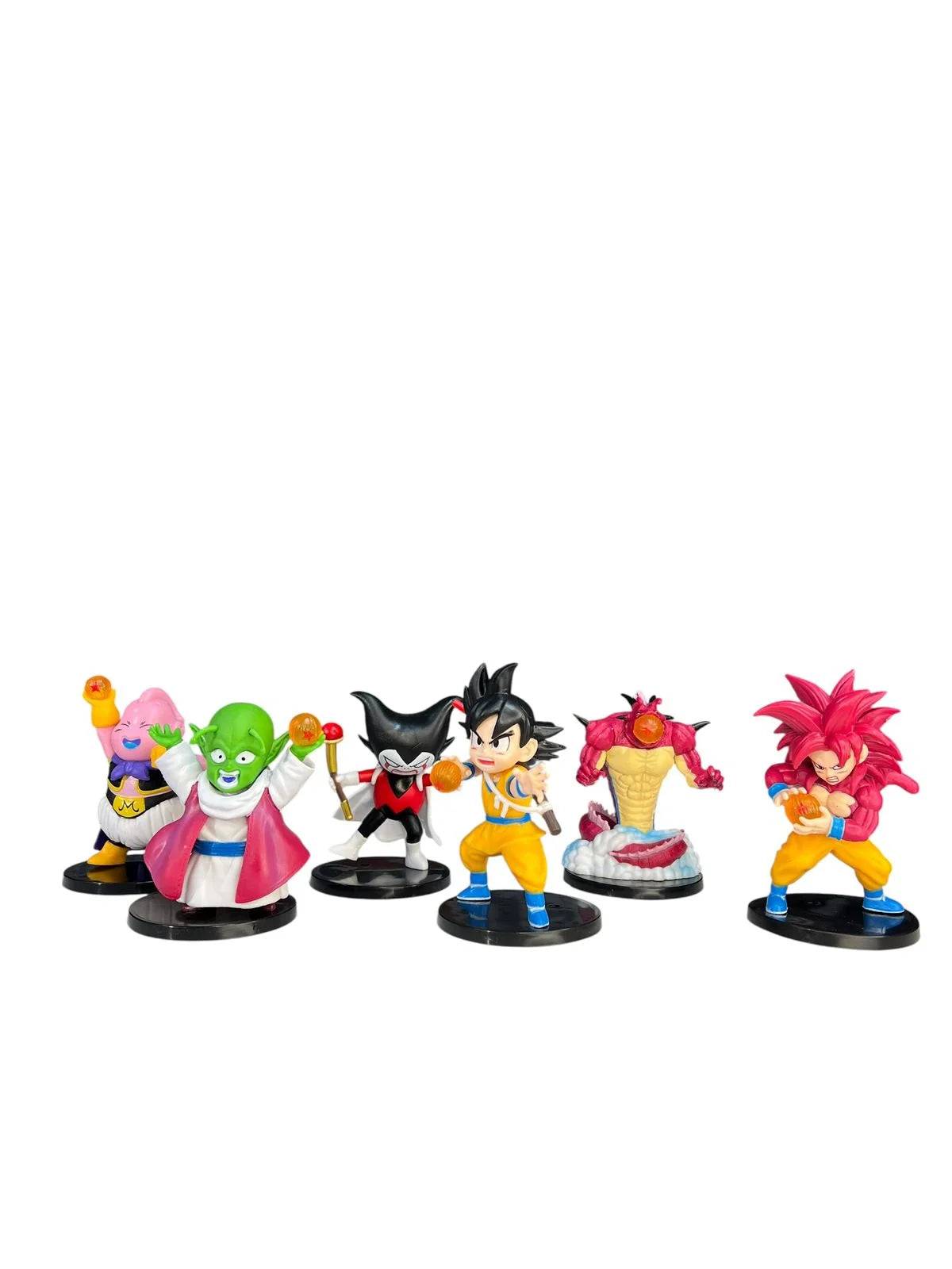 Dragon Ball Figure Set – Goku, Majin Buu & Piccolo Collectible Display Figures