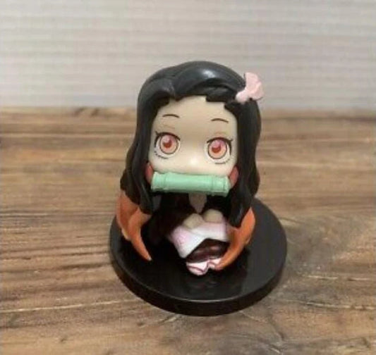 Nezuko Kamado Chibi PVC Figure | Demon Slayer Kimetsu no Yaiba Mini Collectible Anime Statue