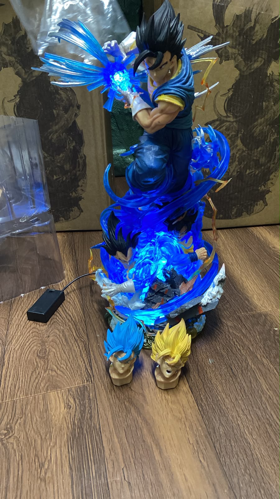 Vegito Ultimate Kamehameha LED Statue