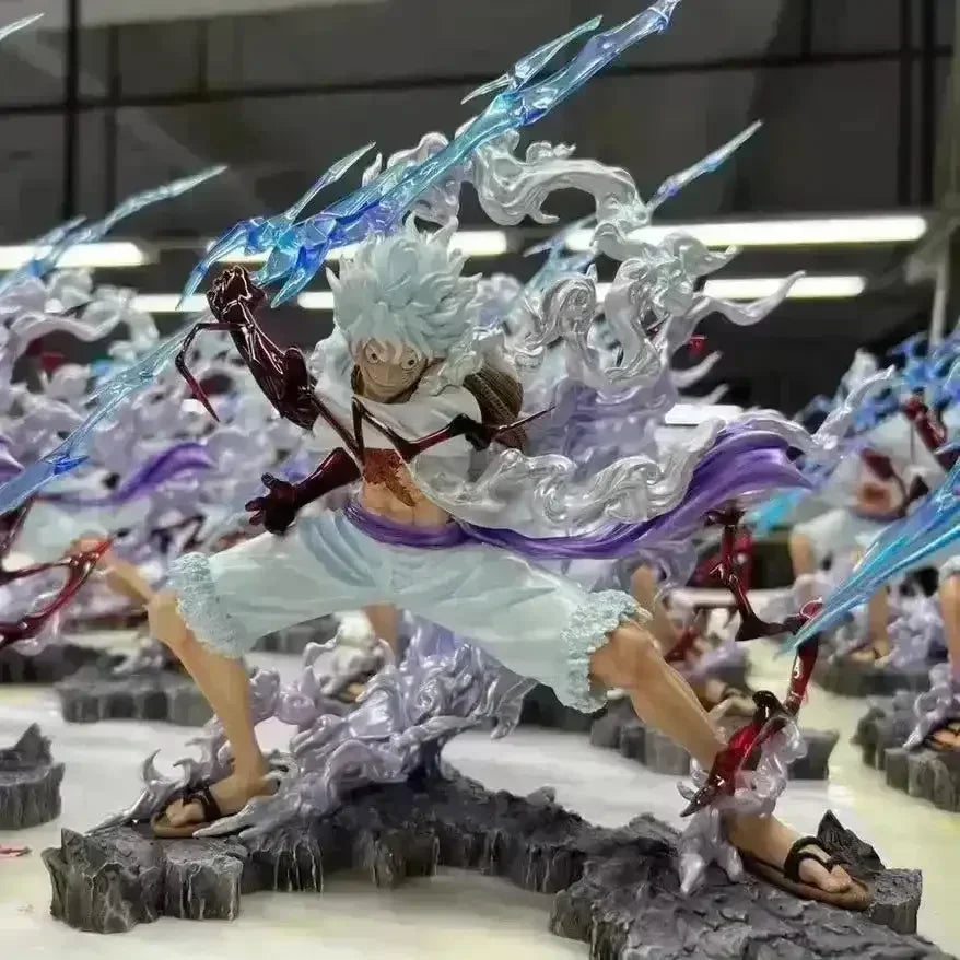 One Piece Gear 5 Luffy 3D Figure – Monkey D. Luffy Dynamic Battle Diorama Collectible Statue