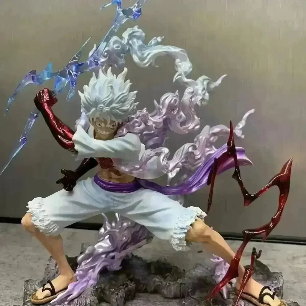 One Piece Gear 5 Luffy 3D Figure – Monkey D. Luffy Dynamic Battle Diorama Collectible Statue