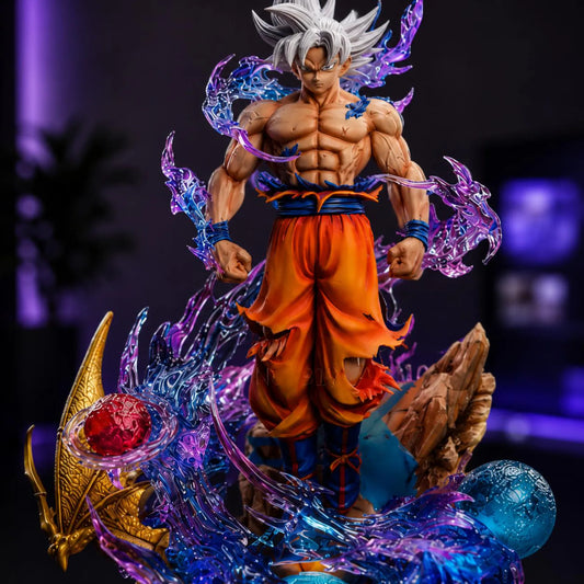 Goku Ultra Instinct Dragon Ball Figure – 30cm Light-Up Anime Collectible Statue