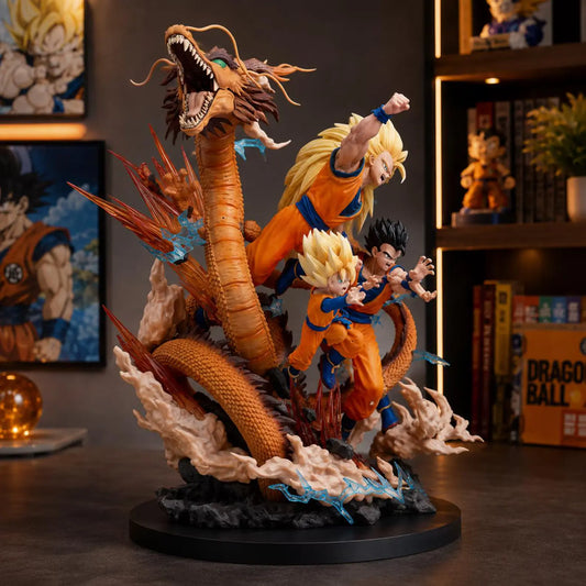 Super Saiyan 3 Goku Dragon Fist Father & Sons Figure 27.5cm – Dragon Ball PVC Diorama Statue