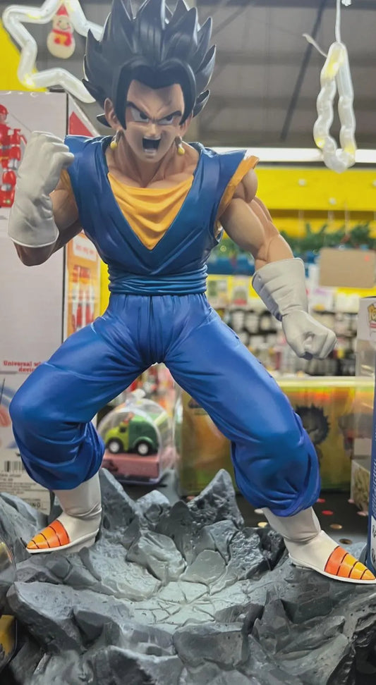 Vegito Figure 27cm – Dragon Ball PVC Collectible Statue with Rocky Battle Base
