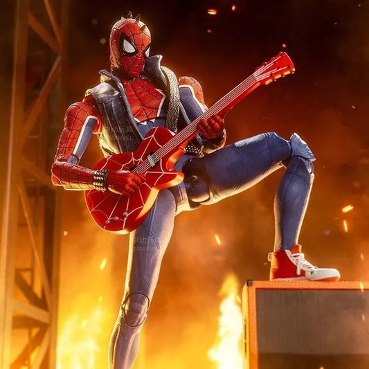 ZD Toys Spider-Man Spider-Punk Suit 1:10 Scale Action Figure – 7 Inch Marvel Collectible