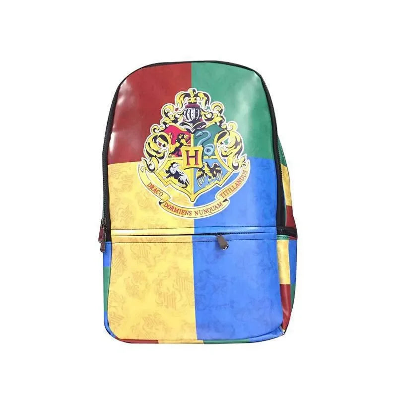 Harry Potter Hogwarts Crest Backpack β All Four Houses Multicolor School Bag