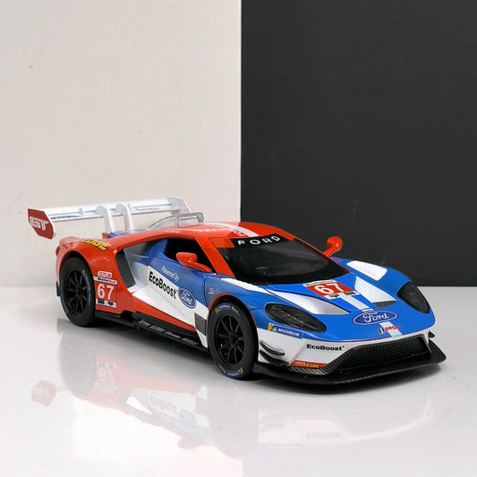 1:24 Ford GT-MK Die-Cast Model Car – QX0120 Blue Red Racing Edition