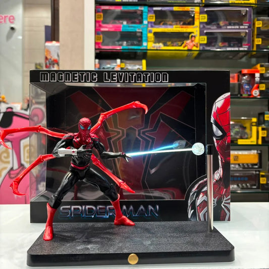Spider-Man Magnetic Levitation Figure – Floating Superhero Collectible with Display Stand