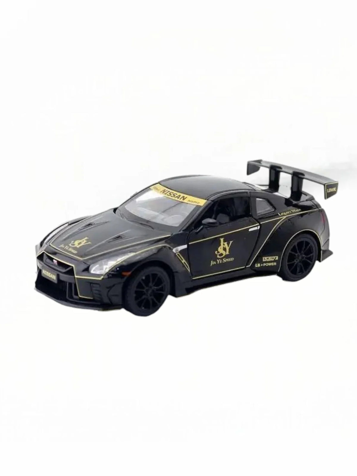 Racing Sports Car Die-Cast Model – Pull-Back Car with Lights, Sound & Openable Doors
