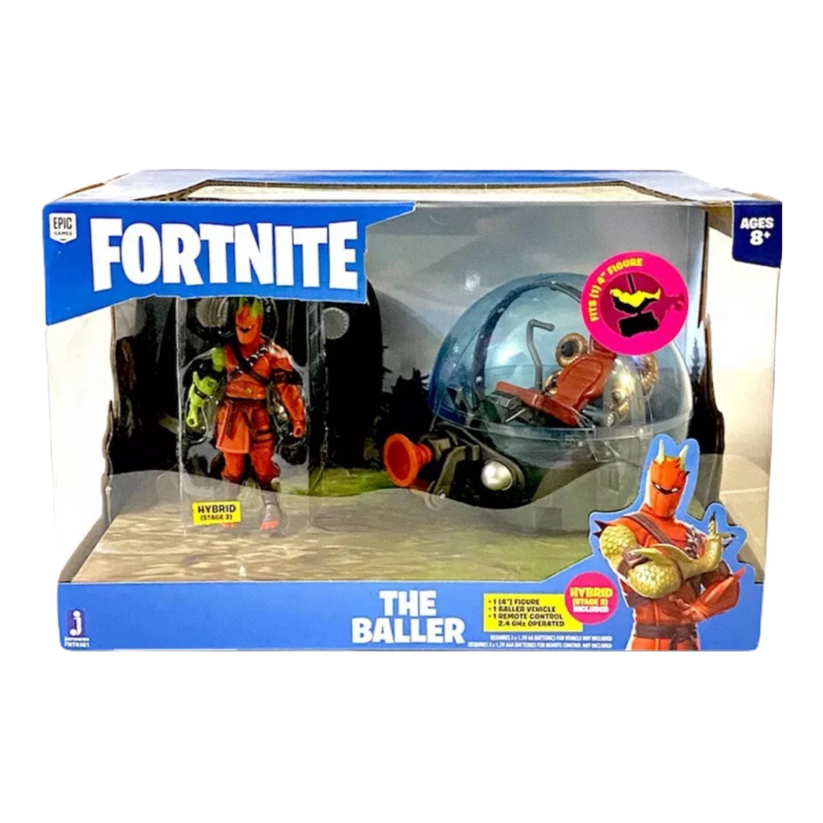 Fortnite The Baller RC Vehicle with Hybrid Stage 2 4-Inch Action Figure – Jazwares