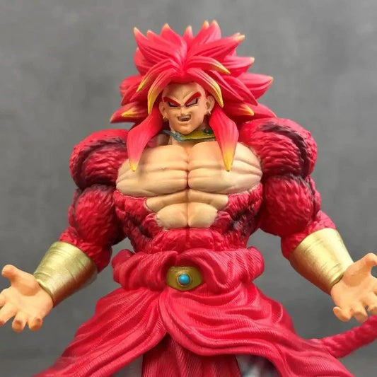 Red Broly Dragon Ball PVC Figure 22cm – Powerful Battle Pose Collectible Statue