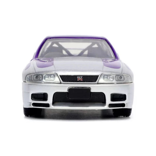 Jada Fast & Furious 1995 Nissan Skyline GT-R BCNR33 1:32 Die-Cast Model Car – Silver & Purple
