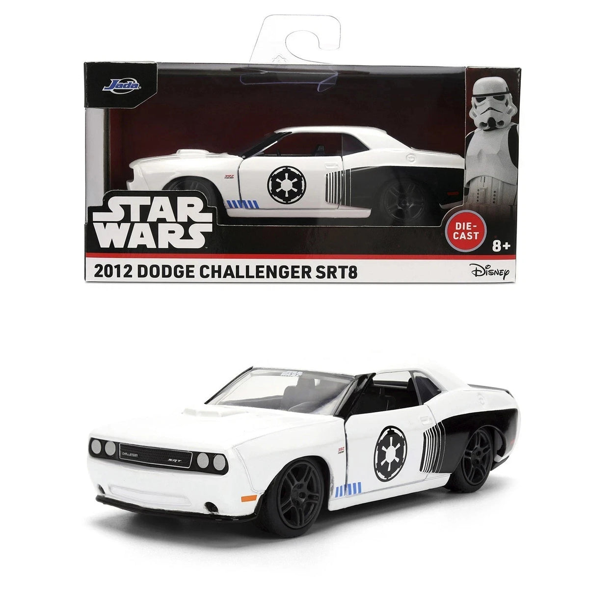 Star Wars Stormtrooper 2012 Dodge Challenger SRT8 1:32 Die-Cast Model Car – Jada Toys