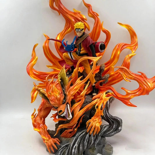 Naruto Uzumaki & Kurama Statue – Naruto Shippuden Nine-Tails Anime Collectible
