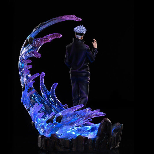 Jujutsu Kaisen Satoru Gojo Statue – Blue & Purple Energy Effect Collectible