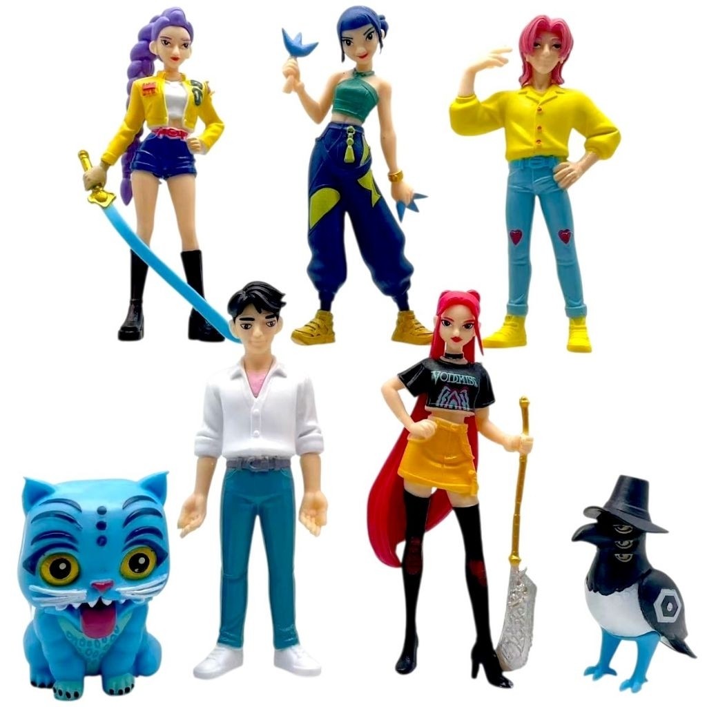 7-Piece Fantasy Character Mini Figure Set – Cute Witch-Themed Collectible Figures 5.5–11cm