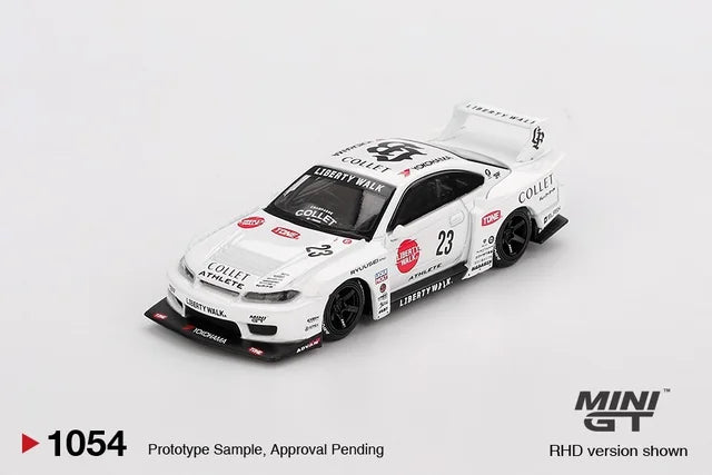 MINI GT Nissan Silvia S15 LB-Super Silhouette ATHLETE #23 1:64 Die-Cast Model