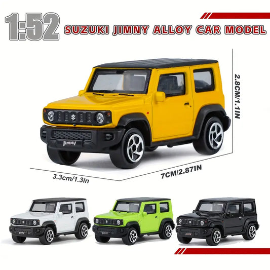 Suzuki Jimny 1:52 Die-Cast Alloy Model Car – Yellow Miniature SUV
