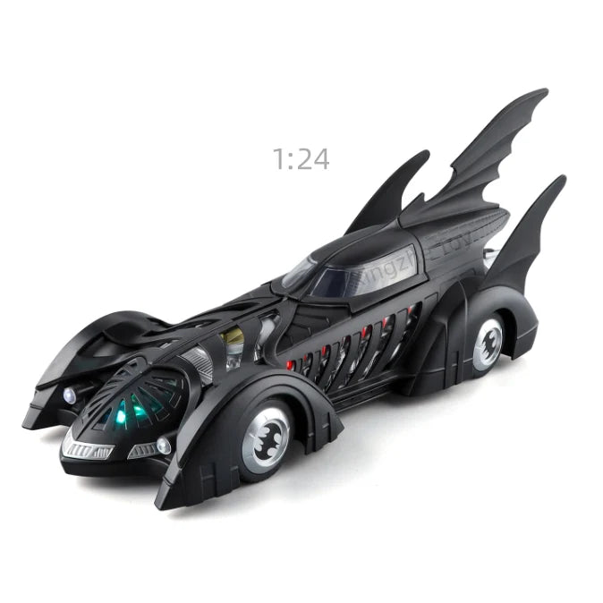 1:24 1995 Batmobile Die-Cast Model Car – Batman Collectible with Light & Spray Effect