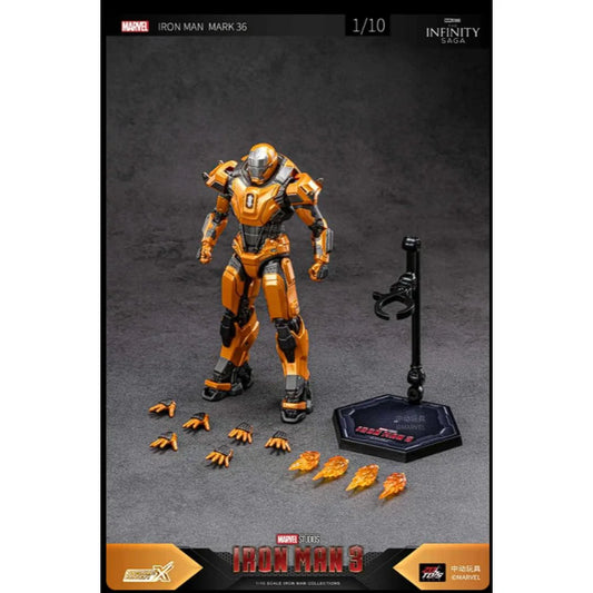 ZD Toys Iron Man Mark 36 “Peacemaker” 1:10 Scale Action Figure – Iron Man 3 Marvel Collectible