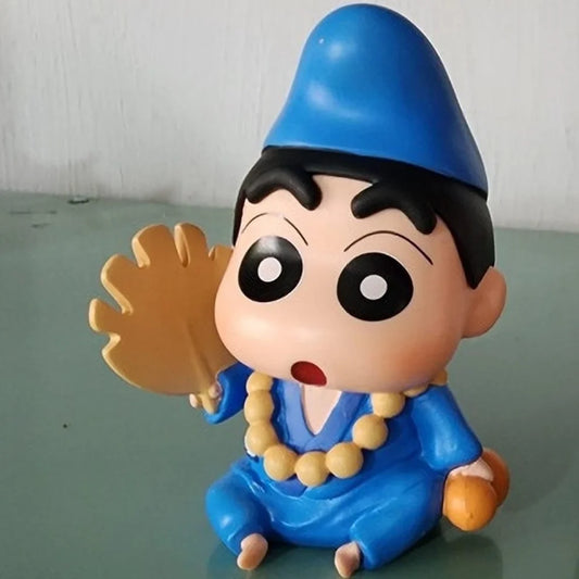 Crayon Shin-chan Monk Version PVC Figure | Shin Chan Chibi Collectible Anime Statue