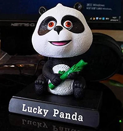 Po Kung Fu Panda Figure with Bamboo – Seated Panda Collectible Display