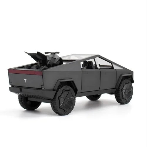 1:32 Cybertruck Die-Cast Model Car – Alloy Electric Pickup with Lights, Sound & Pull-Back Function