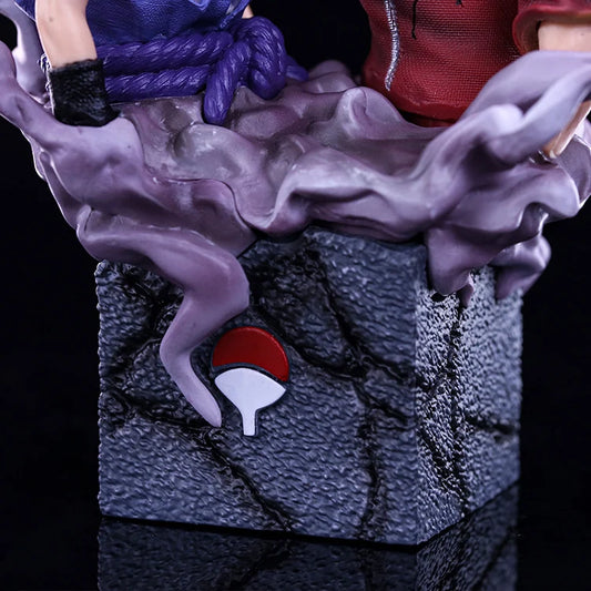 Itachi & Sasuke Uchiha 17cm Figure – Naruto Shippuden Brothers PVC Diorama Collectible