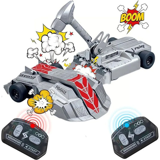 Futuristic Armor Cars 2-Piece Vehicle Set – Armored & Construction Vehicles with Moving Attachments