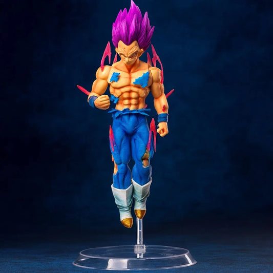 Dragon Ball Super Vegeta Battle Damaged Ultra Ego Inspired PVC Figure | 19cm Anime Collectible Statue