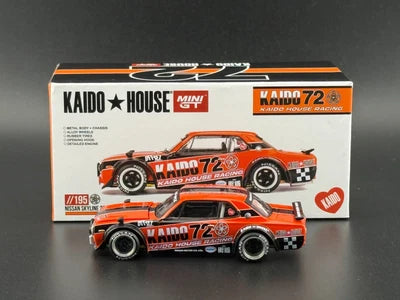 MINI GT x KAIDO HOUSE Nissan Skyline 2000GT-R KPGC10 #72 1:64 Die-Cast – KHMG195