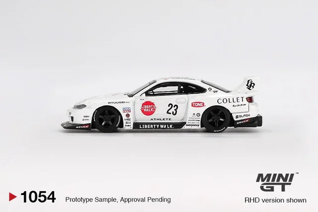 MINI GT Nissan Silvia S15 LB-Super Silhouette ATHLETE #23 1:64 Die-Cast Model