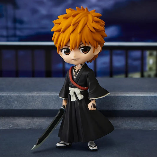 Ichigo Kurosaki Chibi PVC Figure | Bleach Mini Collectible Anime Statue with Zanpakutō