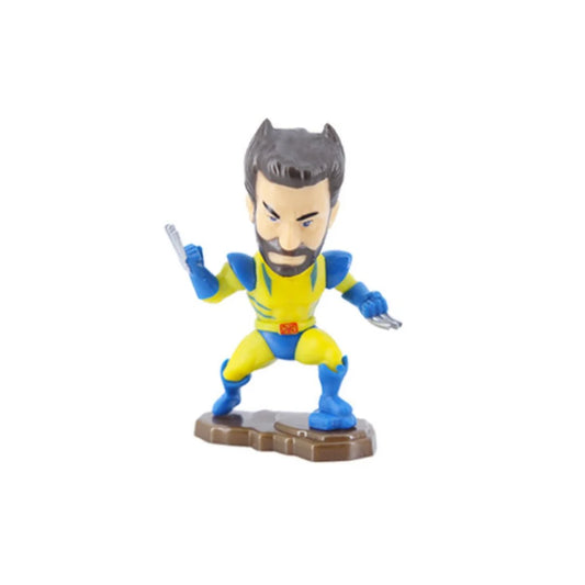 Marvel Chibi Superhero Action Figure Collection – Spider-Man, Deadpool & Wolverine PVC Collectible Display Figures