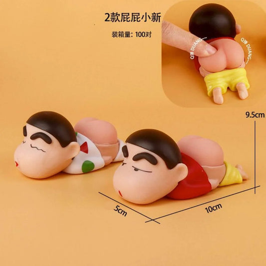 Shin-chan Lying Mini Figure 10cm – Crayon Shin-chan Cute Anime Collectible