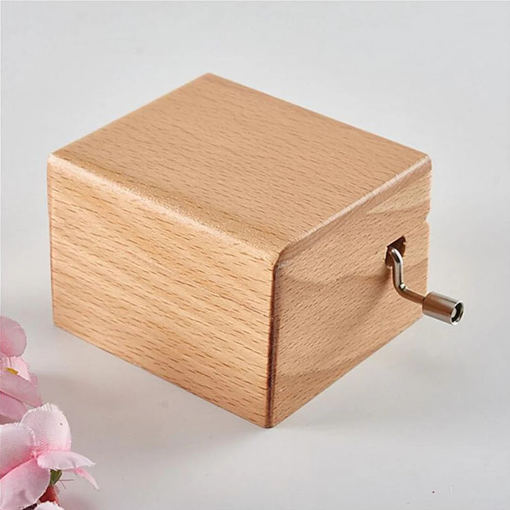 Harry Potter Wooden Music Box | Harry, Ron & Hermione Hand Crank Collectible
