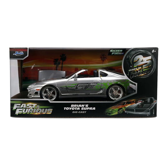 Jada Toys Fast & Furious Brian's 2002 Mitsubishi Lancer Evolution VII 1:24 Die-Cast Model – 25th Anniversary