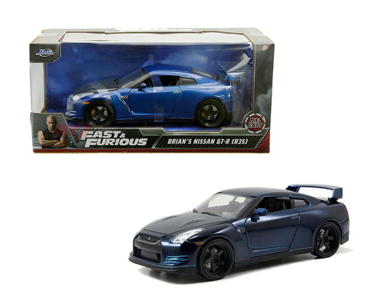 Jada Fast & Furious Brian's 2009 Nissan GT-R R35 1:32 Die-Cast Model Car – Blue