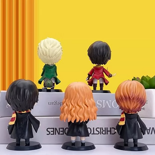Harry Potter Chibi Figures Set | Harry, Hermione, Ron & Draco Collectibles